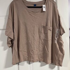 Old Navy Tan Short Sleeve Pocket Tee
